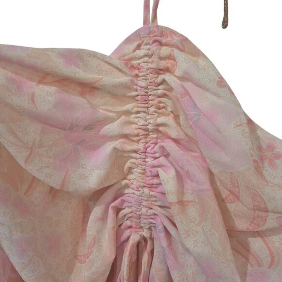 Tularosa Women's Cream & Pink Poly Georgette Top NEW - Picture 11 of 15